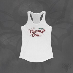 Cherry Cola Tank Top, Retro Soda Design, Ring Spun Cotton image 2