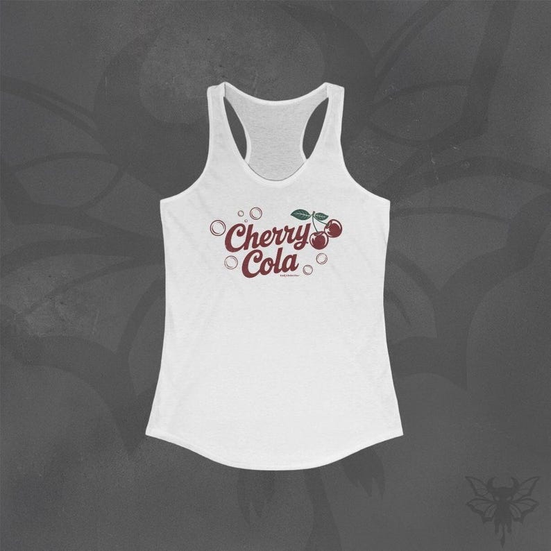 Cherry Cola Tank Top, Retro Soda Design, Ring Spun Cotton image 2