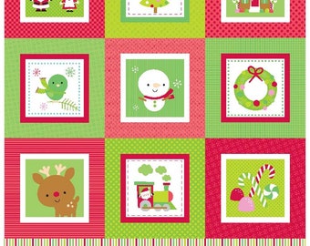 1 YARD Santa Express Christmas Fabric Panel ~ Holidays Riley Blake Fabirc 100% Cotton