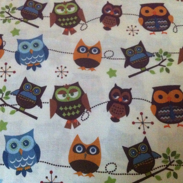 1 YARD Owl Fabric by Riley Blake Fabirc 100% Cotton