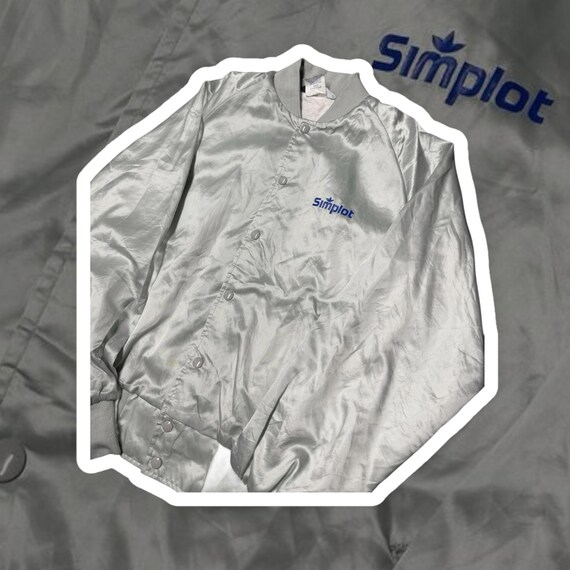 Vintag Satin Jacket - Simplot Logo - image 1