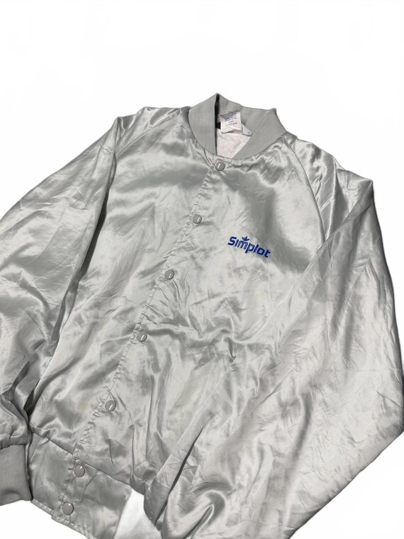 Vintag Satin Jacket - Simplot Logo - image 2