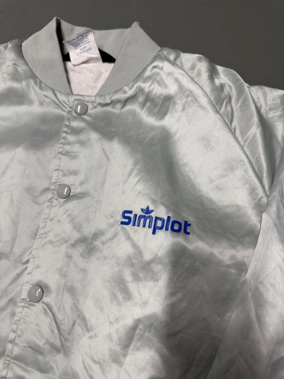 Vintag Satin Jacket - Simplot Logo - image 3