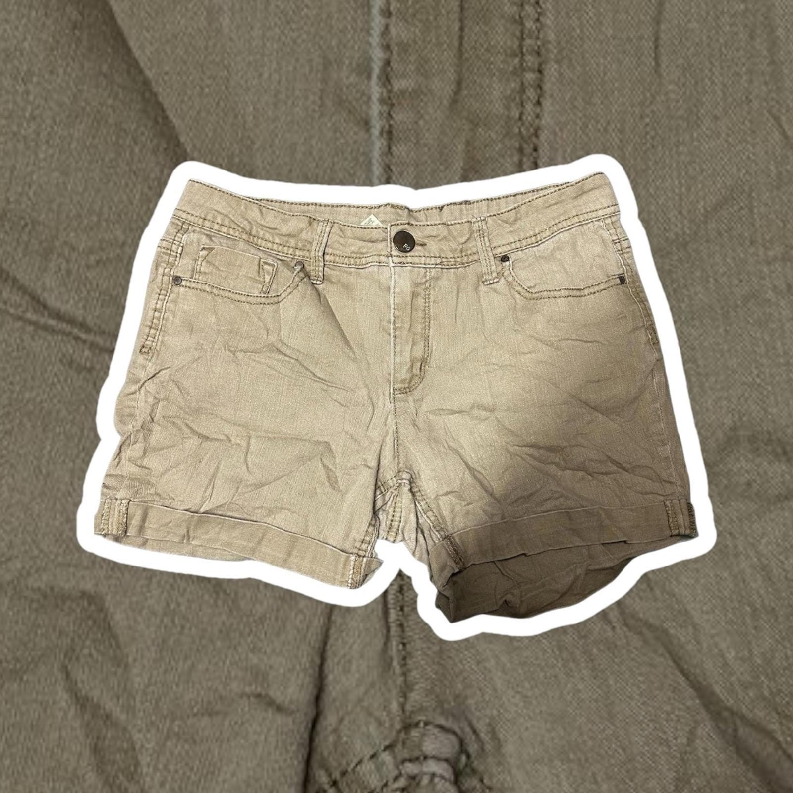 HOT Denim Shorts Faded Glory Stretch Bermuda Shorts Faded