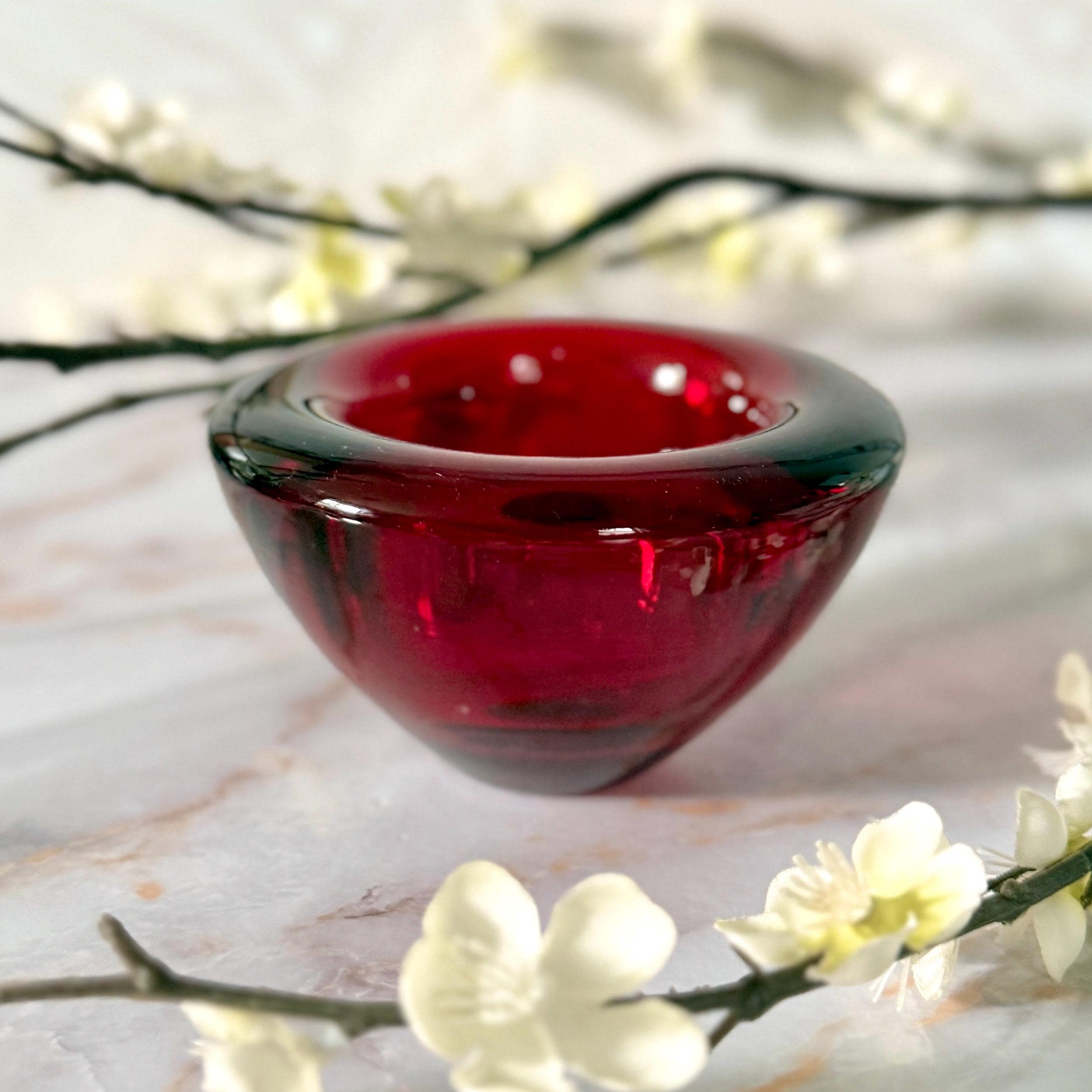 重いガラスの花瓶 - Etsy 日本
