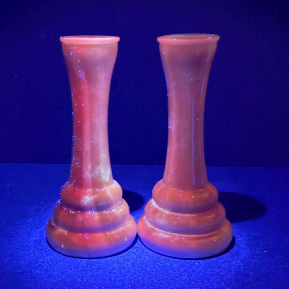 Vintage MCM 1960’s Swirled Caramel, Cream White & Blush Pink Slag Glass ...