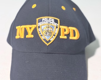 ニューヨーク市警察（NYPD）制帽とバッジ 実物 NYPD ニューヨーク市警 実物ユニフォーム 制帽 バッジ付 ハイ