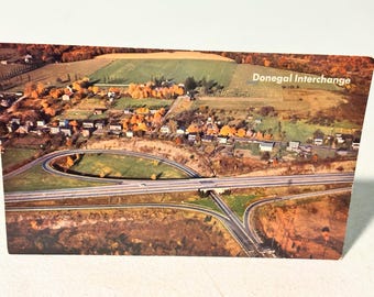 1957 Pennsylvania Turnpike, Donegal Interchange, Turnpike PA Posted Postcard