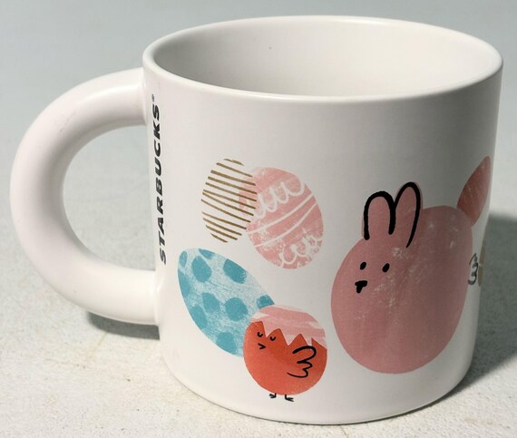 Starbucks Ceramic Coffee Mug Spring Easter 2019 Limited Edition BUNNY 12 oz  Eggs