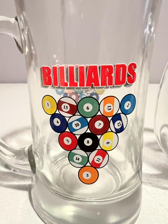 ビリヤード 16オンス ビールジョッキ グラス 2個セット - Etsy 日本