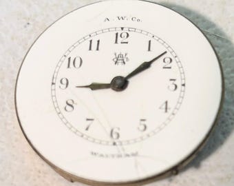 Movimiento de reloj de bolsillo Waltham modelo 1890, grado J, 7J, 6 segundos, 1903, para piezas