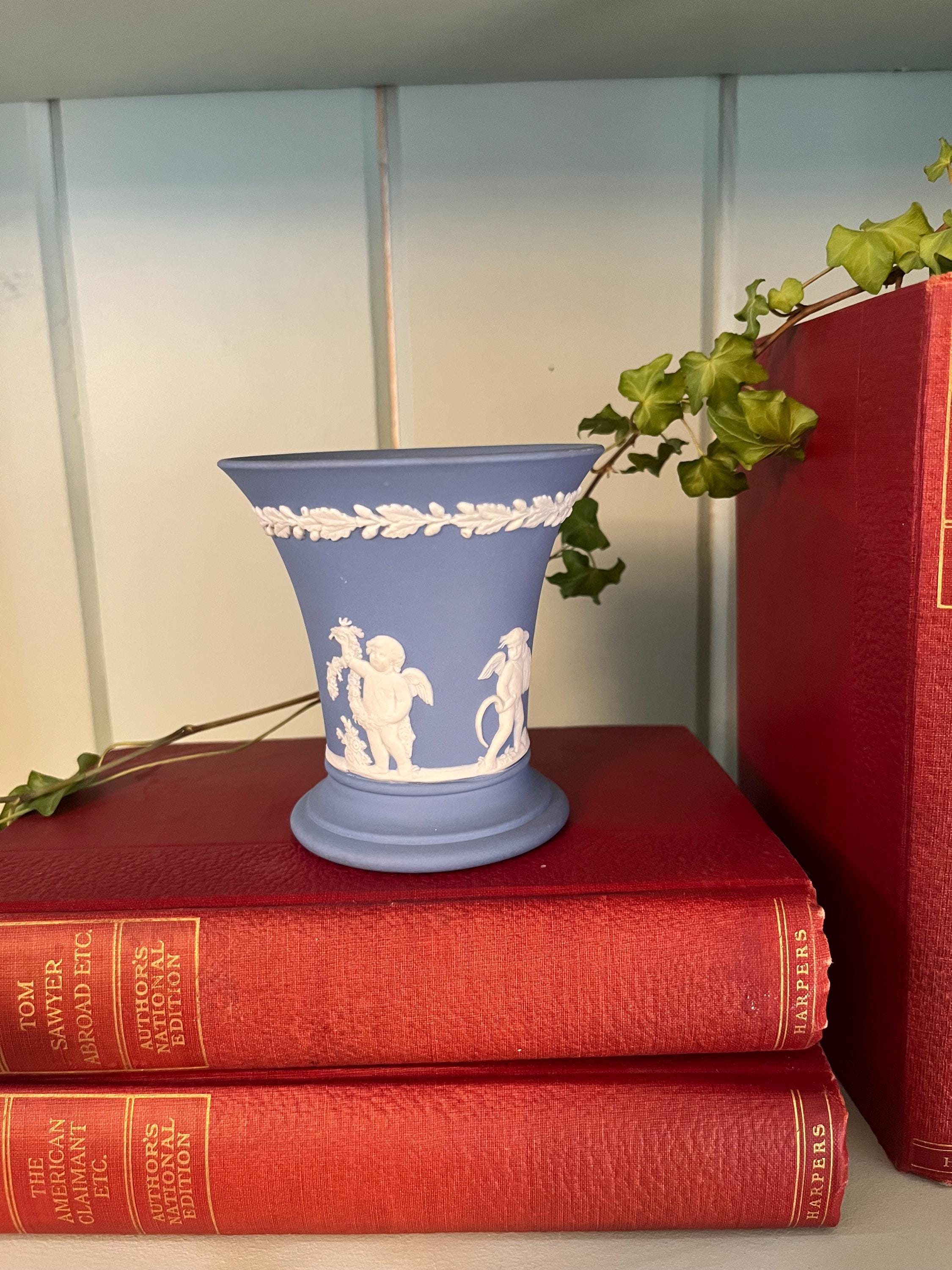 Wedgwood Jasperware Blue Vase - Etsy
