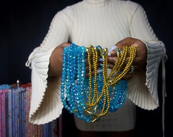 Aquatic Elegance elastic string waist beads