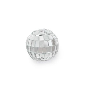 Mini Disco Balls Silver or Pink | Disco Cake Decorations | 3cm Glitter Balls | Retro Party Decor | Cake Toppers | 70s Theme Party Silver