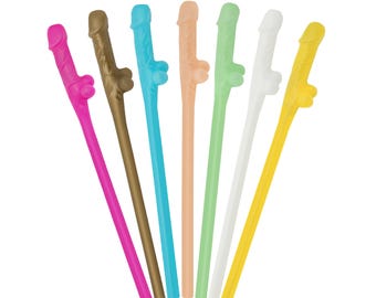 Pailles de pénis de bachelorette : décorations pour enterrement de vie de jeune fille / garçon | Décor de Bach| Cadeaux pour mariée cow-girl, articles pour enterrement de vie de jeune fille, pénis, couleurs arc-en-ciel