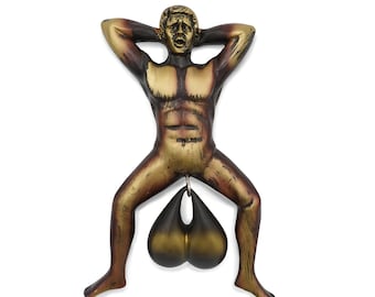 Cadeaux de fête Bach drôle de heurtoir de porte pour les hommes, enterrement de vie de jeune fille, homme des cavernes, cadeau de pendaison de crémaillère, éléphant blanc