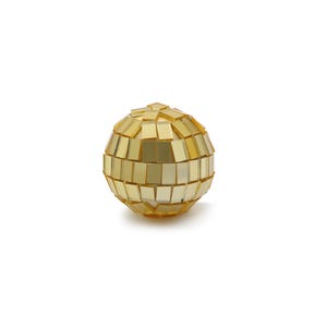 Mini Disco Balls Silver or Pink | Disco Cake Decorations | 3cm Glitter Balls | Retro Party Decor | Cake Toppers | 70s Theme Party Gold