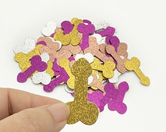 Petits confettis scintillants : Cadeaux pour enterrement de vie de célibataire | Petites décorations amusantes | Articles de fête pour adultes | Décorations de table pour enterrement de vie de jeune fille
