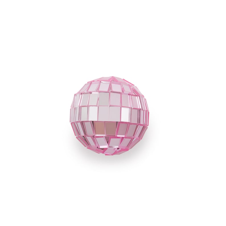 Mini Disco Balls Silver or Pink | Disco Cake Decorations | 3cm Glitter Balls | Retro Party Decor | Cake Toppers | 70s Theme Party Pink