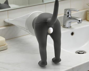 Capuchon de dentifrice pour crottes de chien : fabriqué en silicone souple, il est hygiénique et facile à nettoyer, vous permettant de presser le dentifrice sur les fesses de votre chien.