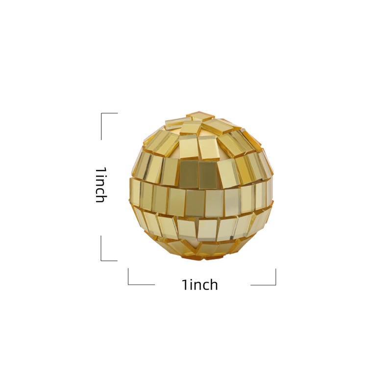 Mini Disco Balls Silver or Pink | Disco Cake Decorations | 3cm Glitter Balls | Retro Party Decor | Cake Toppers | 70s Theme Party image 13