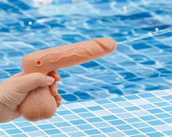 Jeu de société Penis Pecker Squirt Gun : fête amusante avec des jouets aquatiques, pistolet à eau oiseau géant, accessoire de piscine pour fête d'adultes