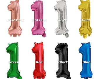 Ballons en aluminium numérotés personnalisés de 16 pouces : décorations de fête d'anniversaire, de remise des diplômes, d'anniversaire, décorations de célébration de retraite