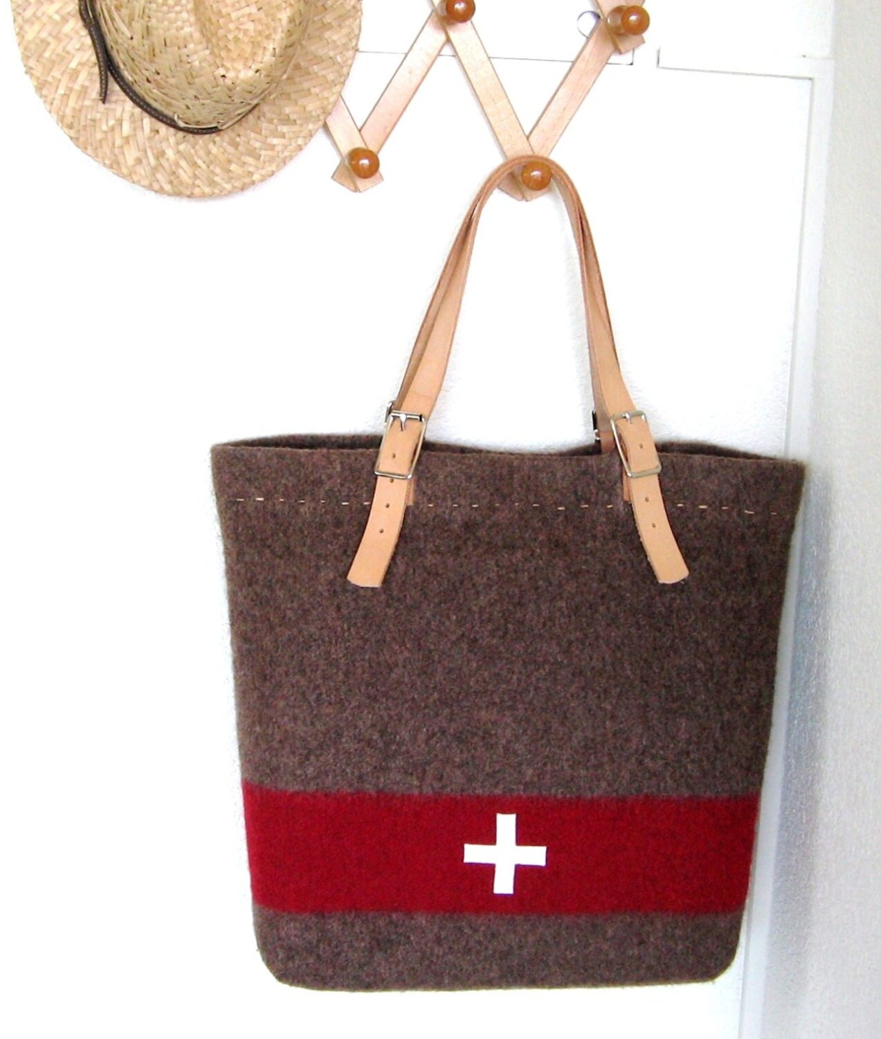 Swiss Army Blanket Bag XL Beach Bag durable Shopping Tote Etsy