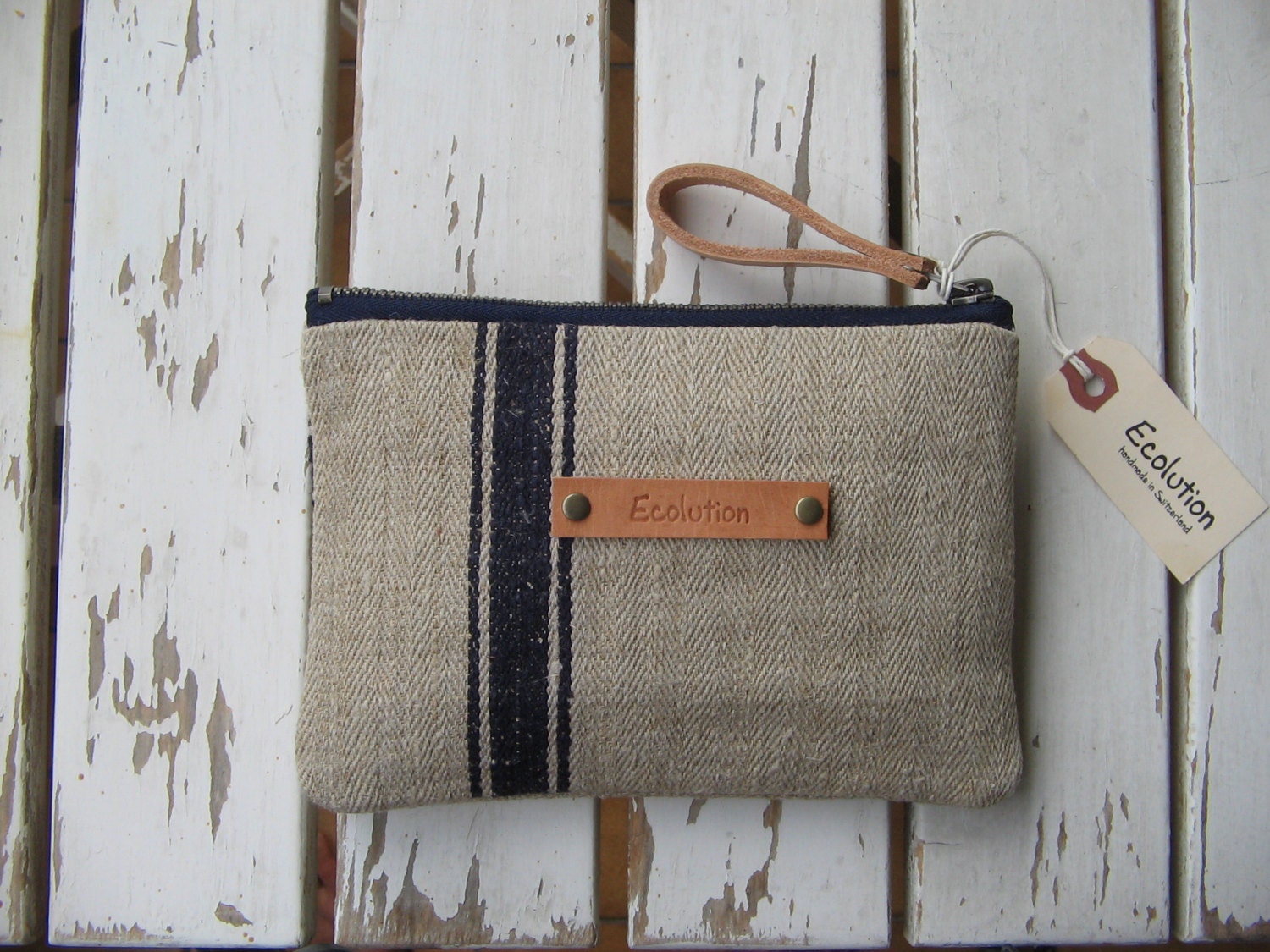 French Linen Toiletry Bag Handmade From Antique French Etsy