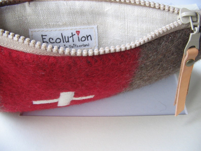 Swiss Army Wool Bagtoiletry Bag cosmetic Pouch .uniquered Stripe