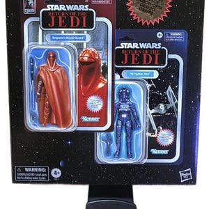 Star Wars CARBONIZED Return Of The Jedi Royal Guard AND Tie Fighter Pilot