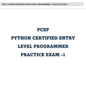 Pu&ograve; includere: PCEP - Python Certified Entry Level Programmer - Esame di pratica - 1. Questo &egrave; un esame di pratica per la certificazione PCEP.