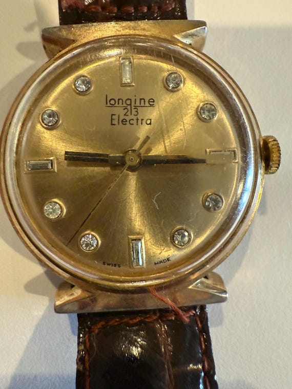 Vintage Longine Electra 23 Ladies Wrist Watch With Crystals - Etsy