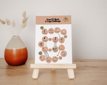 Juego de mesa de yoga para niños / Serpientes y escaleras / Movimiento y atención plena / Clase de aprendizaje socioemocional / Actividad de educación física / Rincón de la calma / Diseño de aula boho