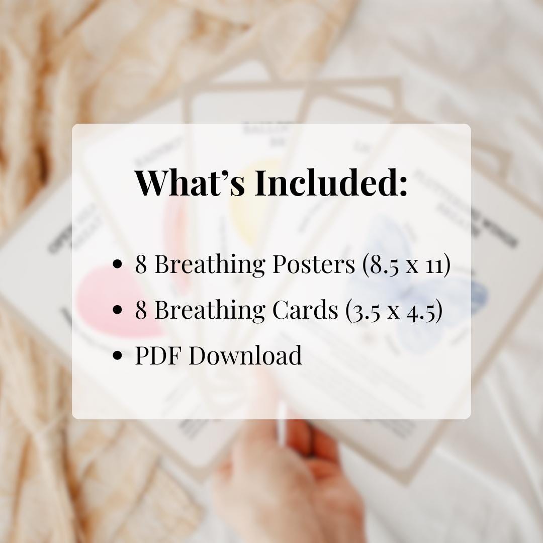 Traceable Yoga Breathing Posters for Kids | Embodied Mindfulness & SEL ...
