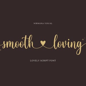 Smooth Loving Font, Calligraphy Font, Script Font, Wedding Font, Modern Font, Handwritten Font, Cricut Font, Cursive Font, Canva Font