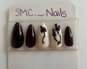 3D Cherry Nails