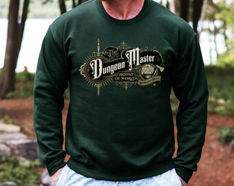 Dungeon Master T-Shirt, DnD DM Gift, RPG Fantasy Apparel, Tabletop Gaming T-Shirt, TTRPG Sweatshirt, Dungeons and Dragons T-Shirt