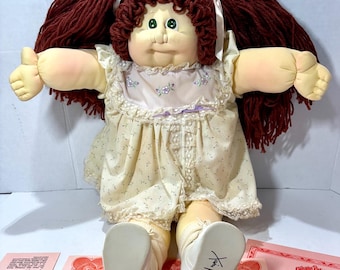 Muñeca Cabbage Patch Kid BabyLand General Edición Limitada Vintage 1984 – Muñeca de escultura blanda firmada a mano por Xavier Roberts con certificado de nacimiento original