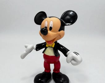 Vintage Mickey Mouse Figurine " Disney Collectible toys/Classic Mickey Mouse Toy for Decor Mickey Mouse Action Figure