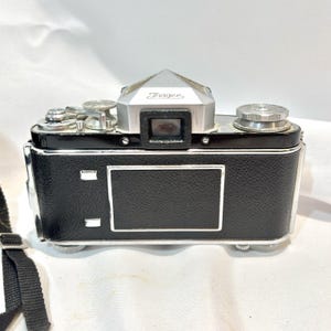 Cámara de película vintage Exakta VX IIa de 35 mm con objetivo Biotar de 58 mm f/2, cámara réflex clásica alemana, regalo raro para coleccionistas de fotografía retro. imagen 11