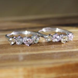 Multi-Color Tourmaline Cluster Ring: Sterling Silver Adjustable Band