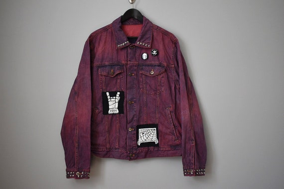 dark purple jean jacket