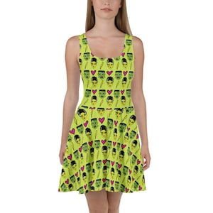 Bride of Frankenstein Skater Dress