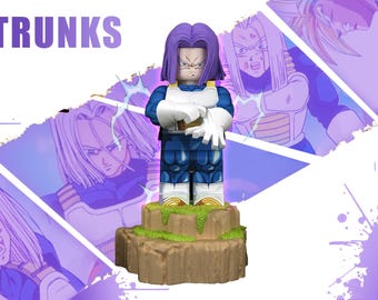 Custom collectible anime figurine/minifigure Trunks，Dragon Ball