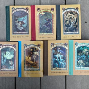 Set of 7 Book Lemony Snicket A Series of Unfortunate Events 2000 hardcover