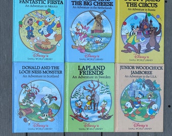 Vintage Disney Books Small World Library Adventure Lot of 13