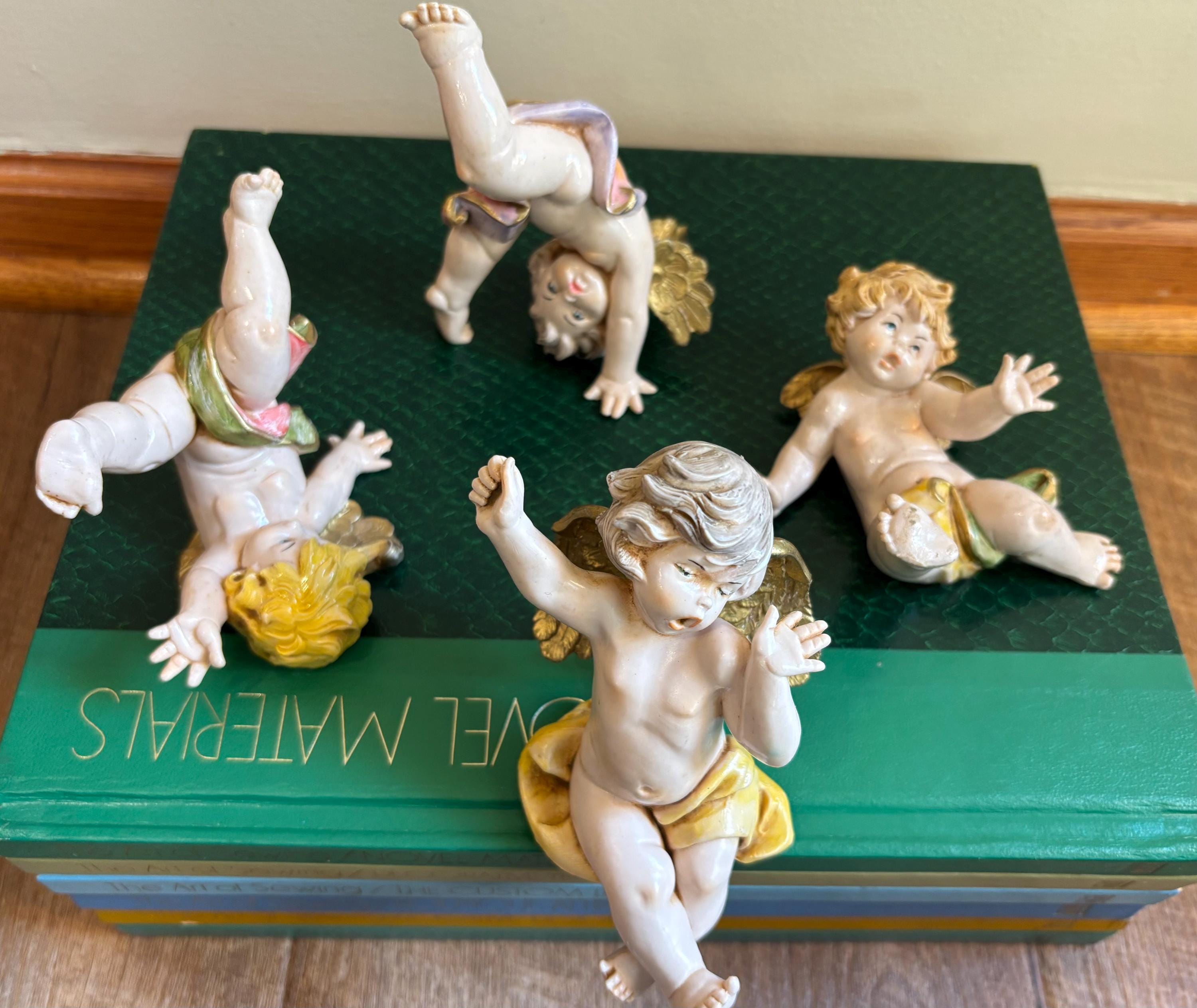 イタリア製 シモネッティ 天使 フィギュア 5点セット フォンタニーニ 壁掛け Fontanini Simonetti Angels - Etsy