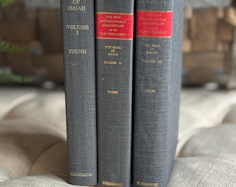 Vintage set of 3 New International Commentary on the Old Testament Book of Isaiah Volumes 1-3 Edward Young