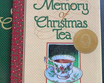 Vintage 1999 A memory of Christmas Tea Tom Hegg Warren Hanson hardcover Benjamin Franklin Award